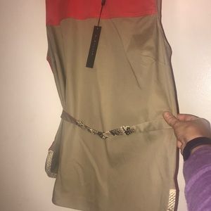 Elle Tahari belted Top
